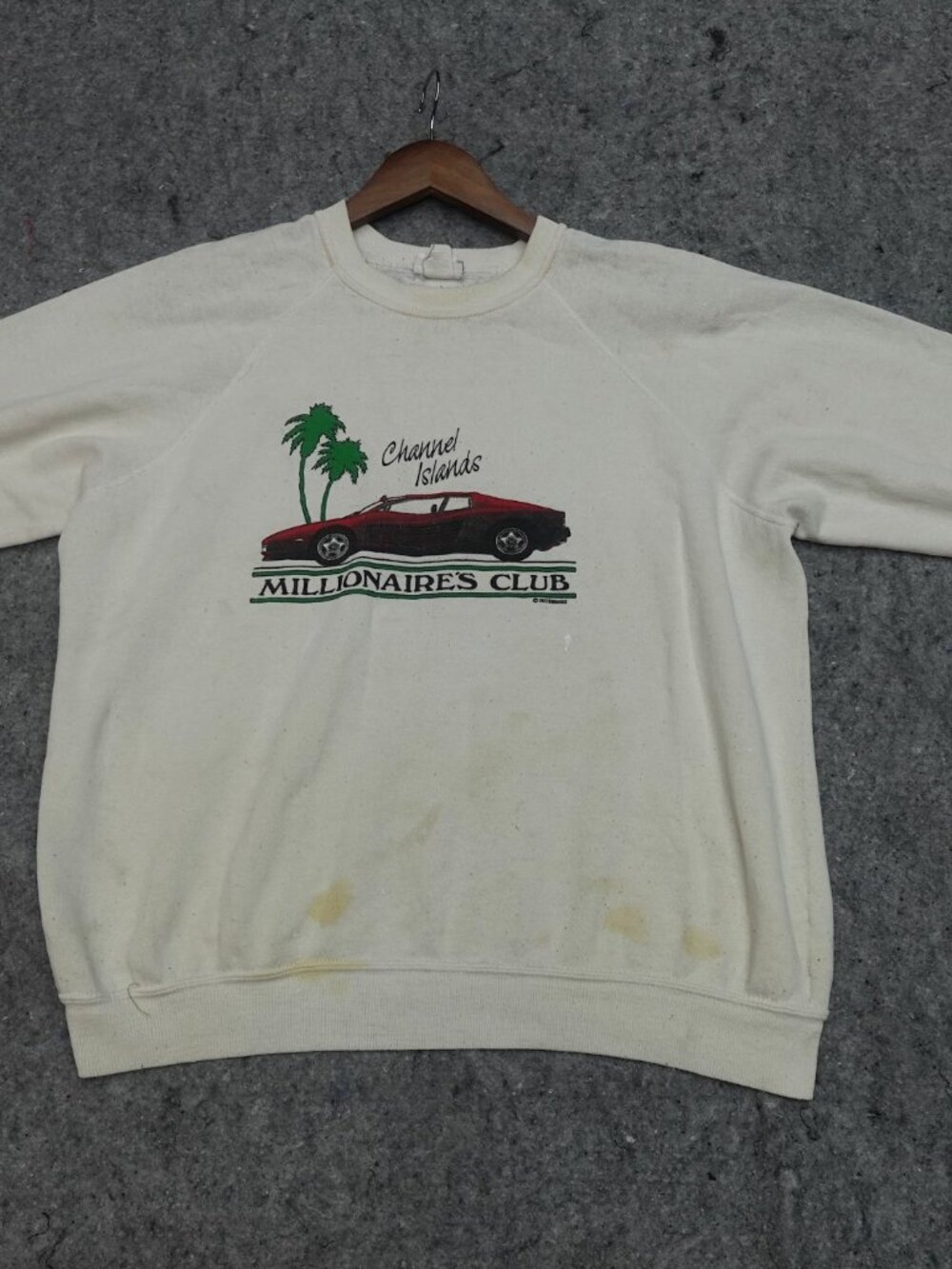 Bassett-Walker Pullover Sweatshirt White Size L